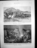 Antique Old Print Rhodesia Captured Cattle Siers Fire Boulogne Fishgirl1896
