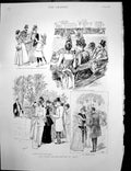 Antique Old Print Paris Season Technical Institute Battersea Foundation 1891