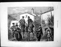 Antique Old Print Civil War Spain Somaten Levee Proposed Bridge Thames 1875