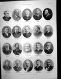 Antique Old Print Recipients New Year Honours High Commissioner Crete 1899 19th