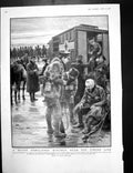 Old Print Motor Ambulance Kitchen Firing Line Battle Polish Cemetery 1915 20th
