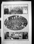 Old Antique Print Siers Entertained Holidays Life Trenches Dug Outs 1915 20th