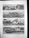 Antique Old Print Trouble Ashanti GCoast Trial Marquis De Nayve Murder 1895