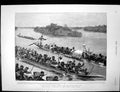 Old Antique Print Flotilla Canoes Congo Crown Prince Charles Denmark 1895 19th