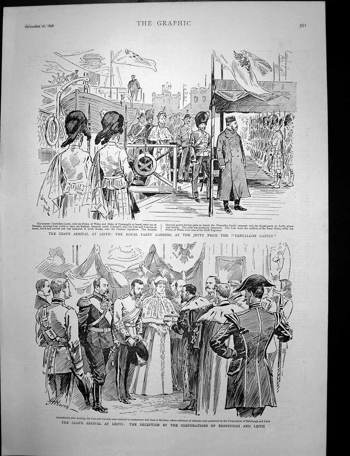 Old Czar Visit Leith Nile Expedition Advance Wady Halfa Ss Douro 1896 Victorian