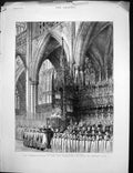 Antique Print Archbishop York Enthronisation Centenary Hall Battersea 1891 19th