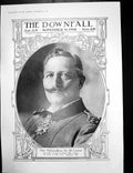 Antique Old Print Herr Hohenzollern Plunged World War Military Plotters 1918