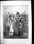 Old Print Siers Leaving For Crimea Mules Gibraltar Service S Africa 1899 19th