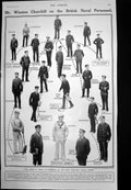 Old British Naval Personnel Routes Command Box Hill Gift Nation 1913 20th