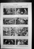 Antique Old Print Chess Congress Malvern Men Ladies Lawn Tennis Queen'S 1921