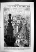 Old View Top Monument London Motor Ship Oil Fired Railway Engine 1920 20th
