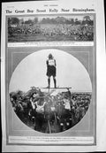 Old Print Boy Scout Rally Near Birmingham Review London Territorials 1913 20th