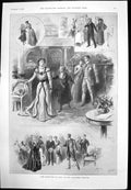 Antique Old Print Manoeuvres Jane Haymarket Miss Helen Faucit As Pauline 1898