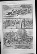 Antique Print Glorious Goodwood In Eighties Steward'S Cup And Winners 1921 20th