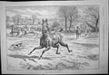 Old Print Loose Horses In Hunt Captious Critic The Guardsman Theatre 1892 19th