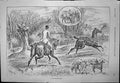Old Print Man Assisting In Hunt Catching Loose Horse Whitehall Court 1892 19th