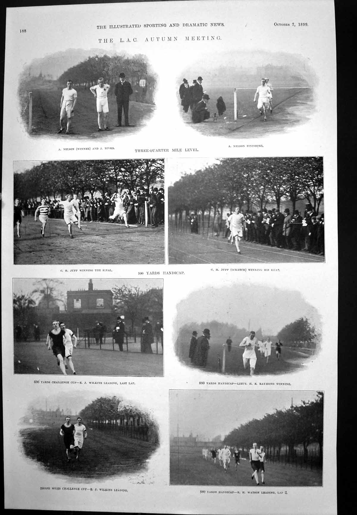 Antique Print L.A.C. Autumn Meeting Races Cubbing With Oakley Terriers 1899