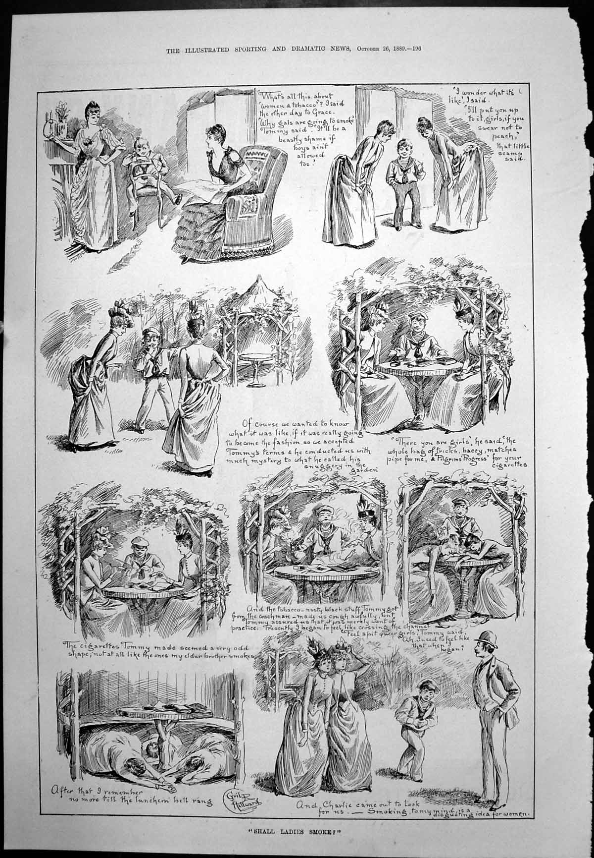 Old Should Ladies Smoke Felt Very Peculiar Liebig'S Extract Beef 1889 Victorian