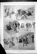 Antique Old Print Damaged Air Cooling Machine Problems Lady Falls Horse 1902