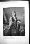 Antique Print Judith Tableau De M. Leygur Balloon Above Clouds Scenery 1874