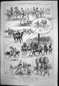 Old Regimental Sports 21St Hussars India Cornish Fishing Village 1890