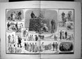 Antique Old Print Tourist Season Scotland Ascent Ben Nevis Tweeds Flask 1881