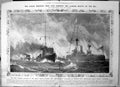 Antique Old Print Dreadnought Attacked Torpedo Boat Destroyers Firing 1909 20th