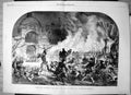 Old Antique Print Curee Aux Flambeaux Stag Given Hounds Torchlight 1855 19th