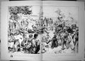Original Old Antique Print Squires Birthday French English Chaps Tug War 1895