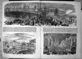 Antique Print Fete Joan Arc Orleans Historical Procession Illuminated 1855 19th