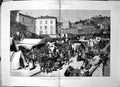 Antique Old Print Earthquake Riviera Encampment Place Des Carmes Mentone 1887