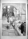 Antique Old Print Audience Agrippas From Painting Sir L Alma Tadema Ra 1901