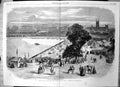 Old Antique Print View Royal Agricultural Societys Show Canterbury 1860 19th