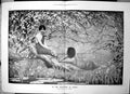 Old Print In Sweetness Spring Annie L Henniker Couple Flowers Blossom1906 20th