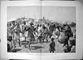 Antique Old Print Street Performance Morocco Rc Woodville Music Dancing 1887