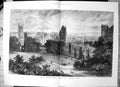 Antique Print Royal Archaeological Institute View Cardiff From Castle 1871 19th