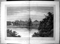 Old Antique Print English Homes Knowsley Seat Earl Derby Kg Lakeside 1890 19th