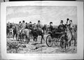 Old Print Hunting Meet Quorn Ashby Folville Captain King Lady Mcniel 1891 19th