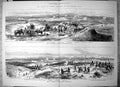 Antique Old Print Attack Plevna View Positions Balkans Russian Infantry 1877