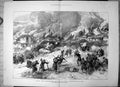 Old Print War Battle Karahassankoi Turkish Infantry Storming Kizila 1877 19th