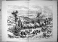 Old Battle Karahassankoi Turks Attacking Russians Valley Kizila 1877 Victorian