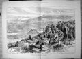 Old Print War Asia Minor Battle Jahnilar Turkish Position Hihh Guns 1877 19th
