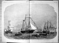 Old Print Arrival Victoria Albert Gravesend Princess Wales On Board 1863 19th