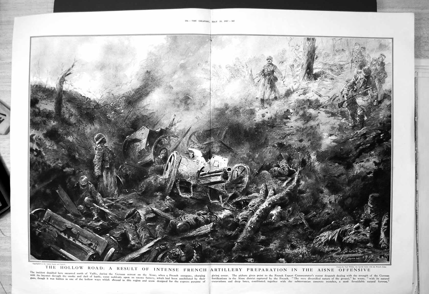 Old Hollow Road Result Intense French Artillery Aisne Offensive 1917 20th