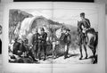 Antique Old Print Wounded German Siers On Their Way Rear Horse Carriage 1870