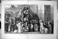Old Print Holiday Folks Zoological Gardens Climbing Elephants Backs 1872 19th