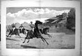 Old Won In Canter Sketch Sandown Park End Horse Race J Charlton 1881 Victorian