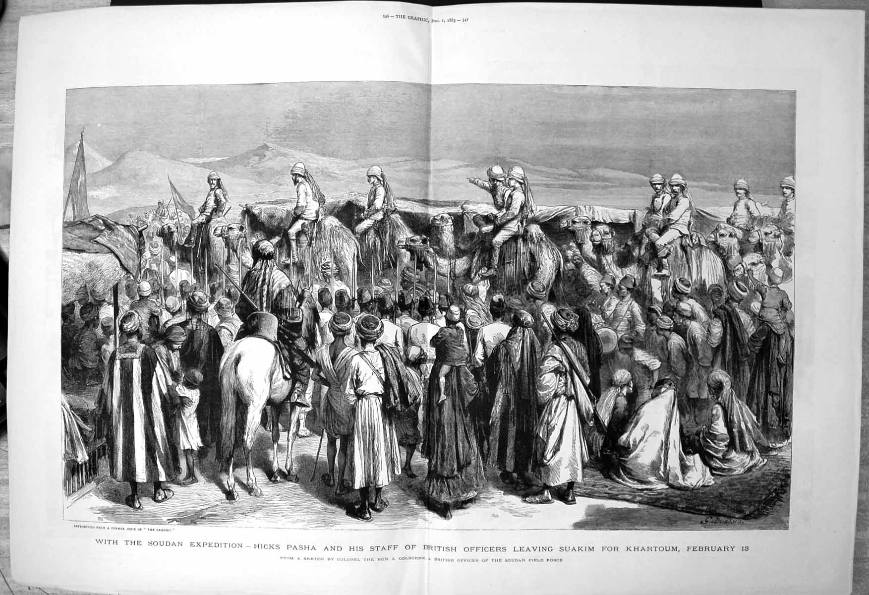 Old Soudan Expedition Hicks Pasha British Officers Suakim Khartoum 1883 19th