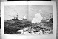 Old Print Naval Manoeuvres Engagement Ushant Camperdown Assist Hero 1889 19th