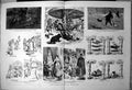 Old Print Art Caricature Germany Bear Merry Go Round Tumble Hammock 1882 19th